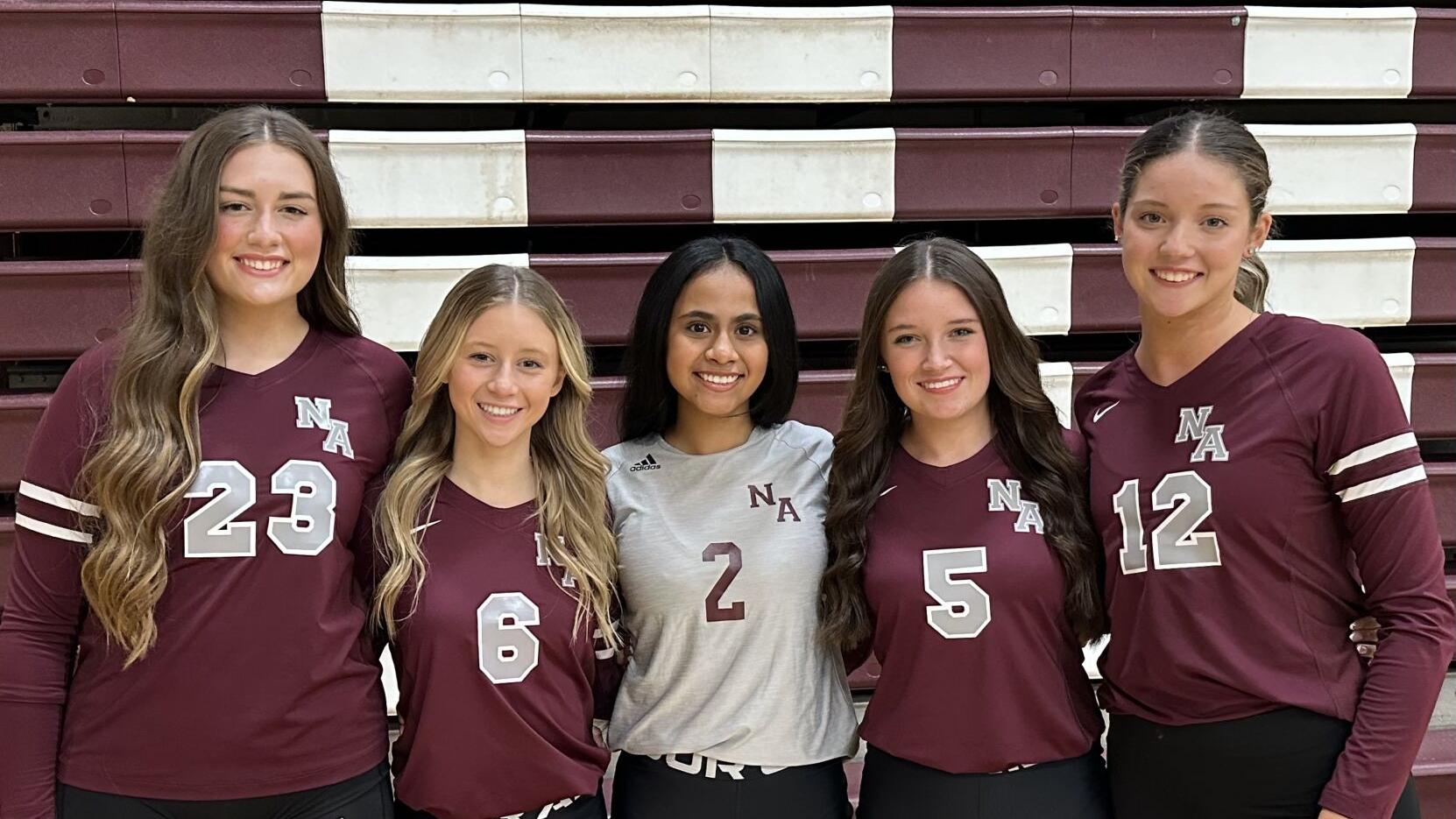 Senior volleyball players